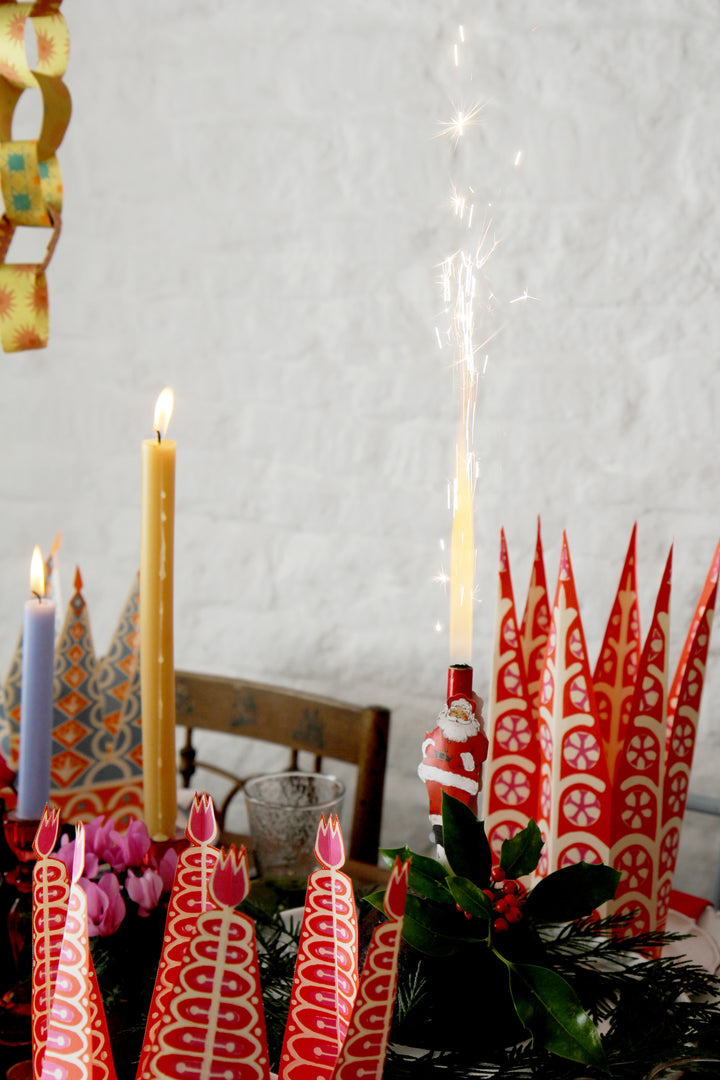 Botanical Santa Single Singing Pudding Fountain