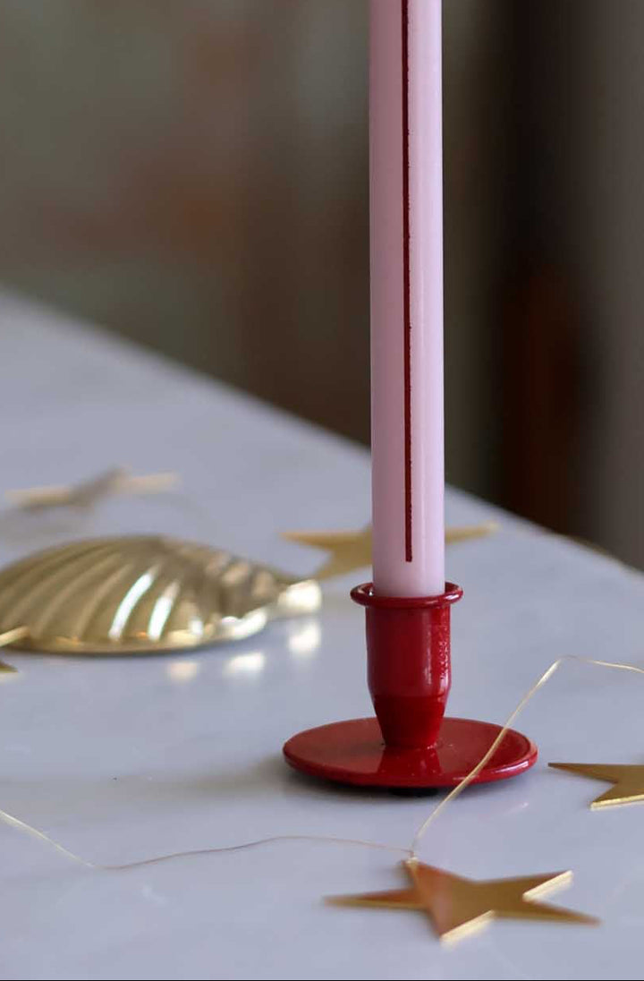 Hygge Taper Candle Holder f1.3 / Red