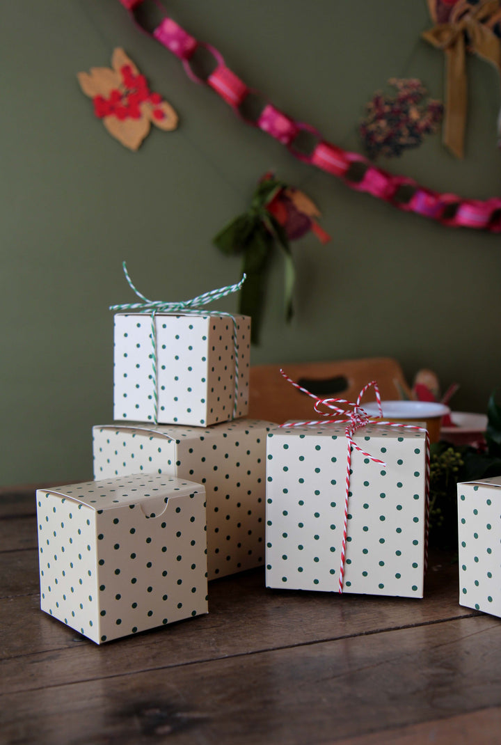 Folding Box Green Dots / Large