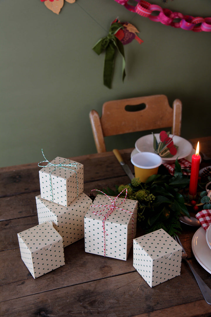Folding Box Green Dots / Small