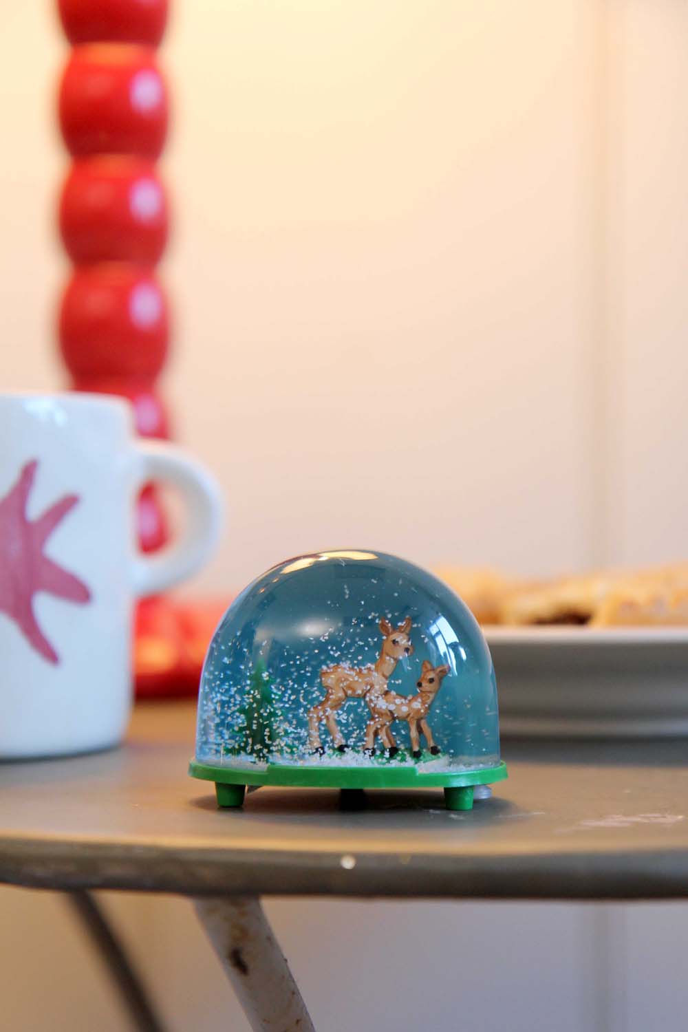 Deer Snow Globe