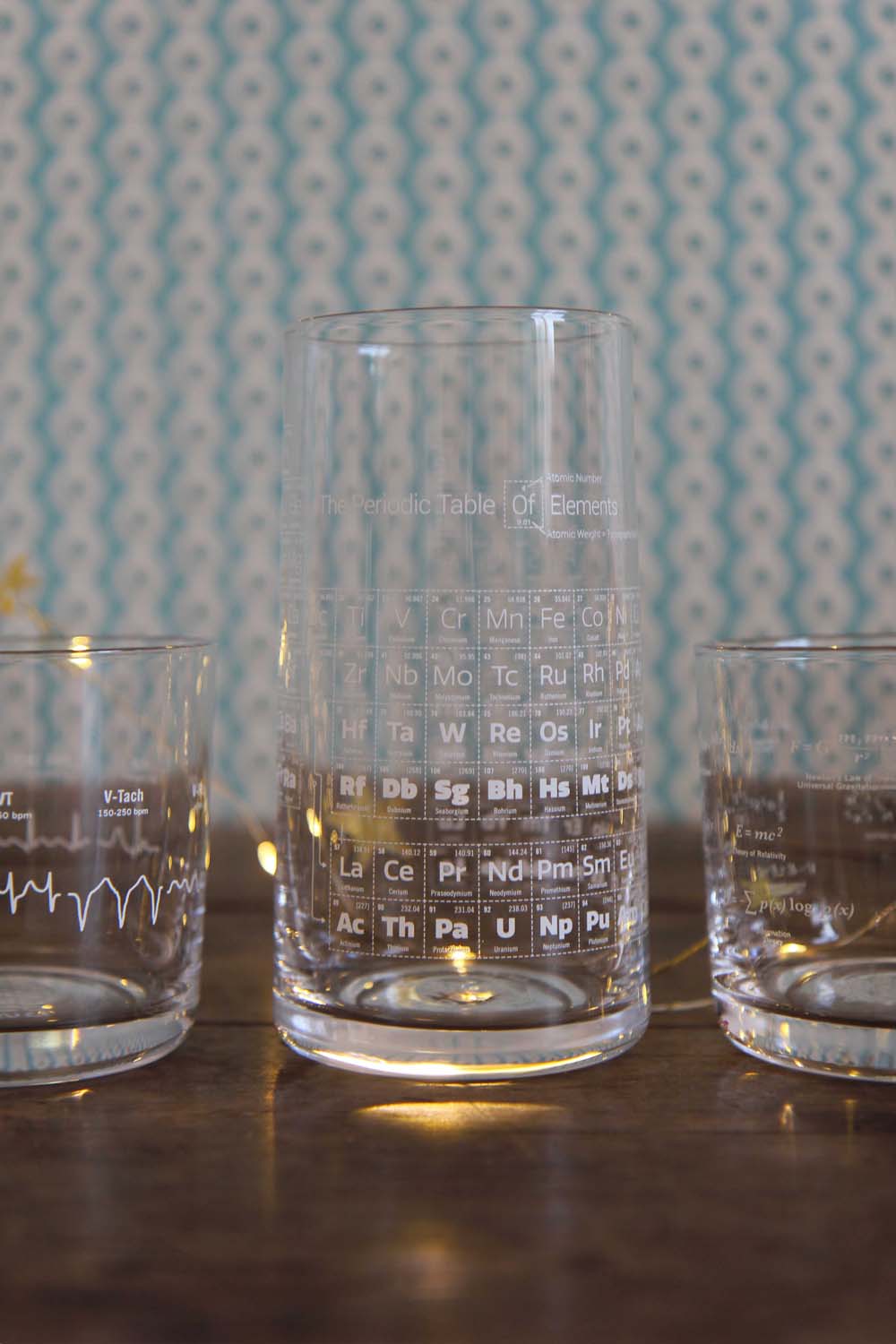 Periodic Table Drinking Glass