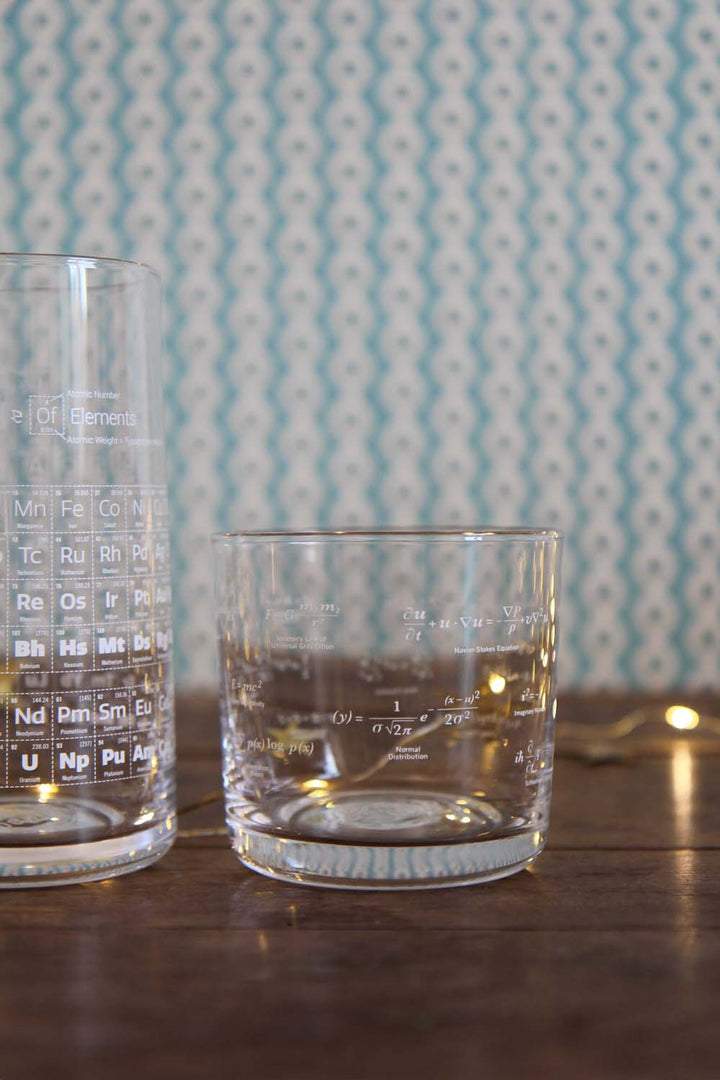 Equations That Changed the World Whiskey Glass