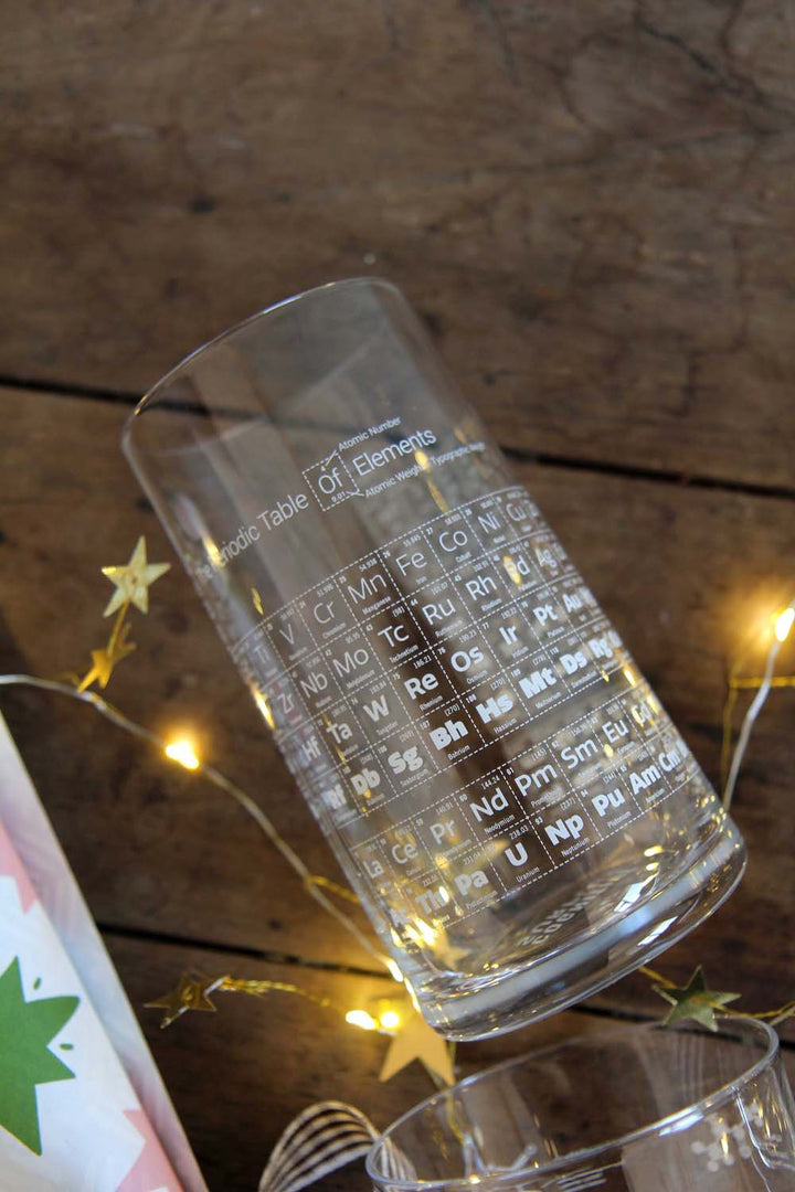 Periodic Table Drinking Glass