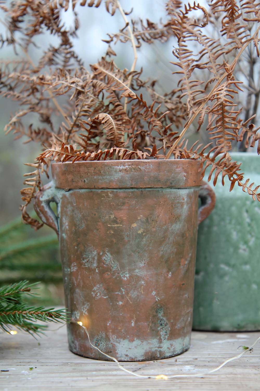 Vintage Shaped Pot with Handles