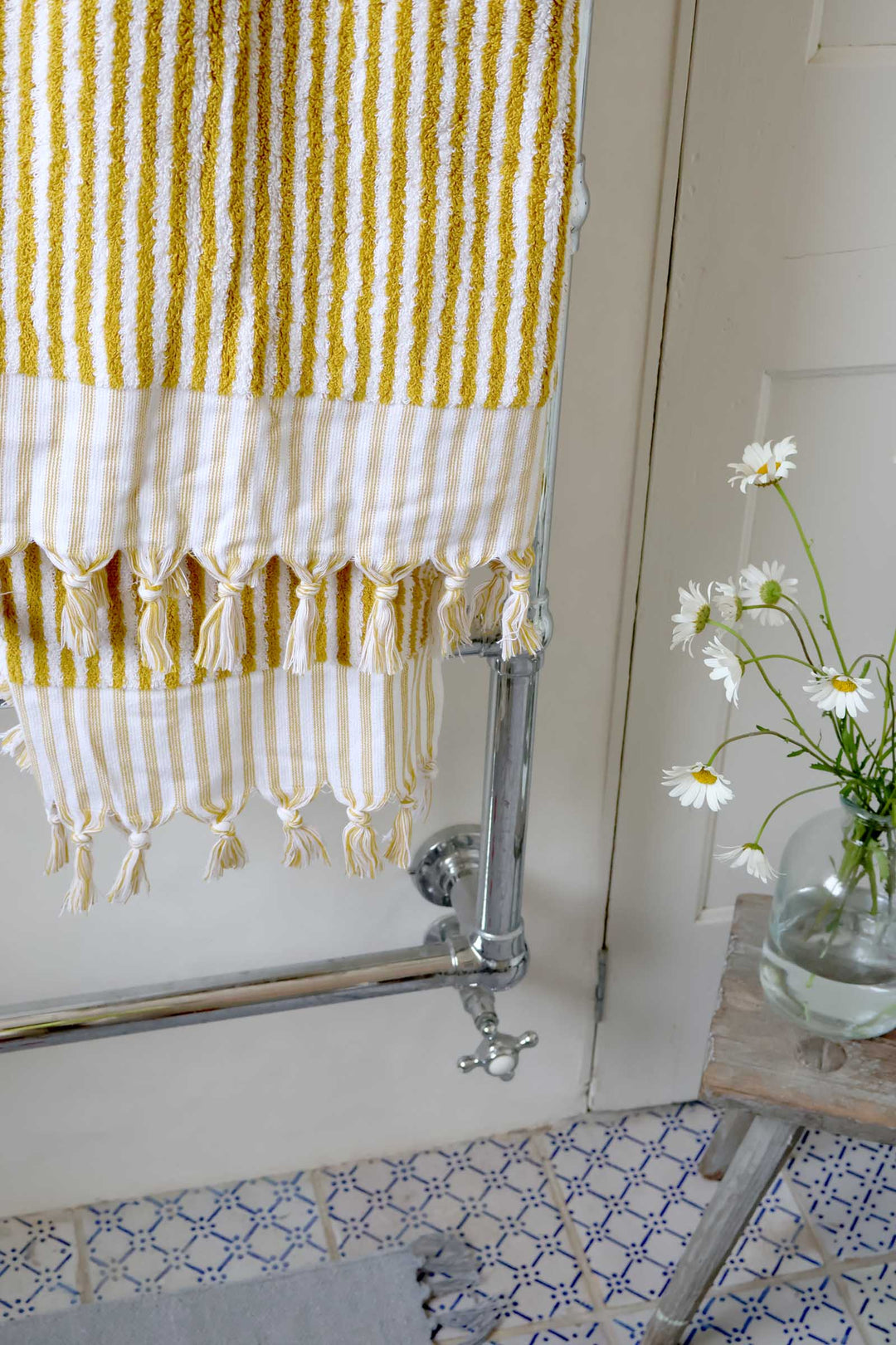 Striped Towel Mustard Yellow / 170x90cm