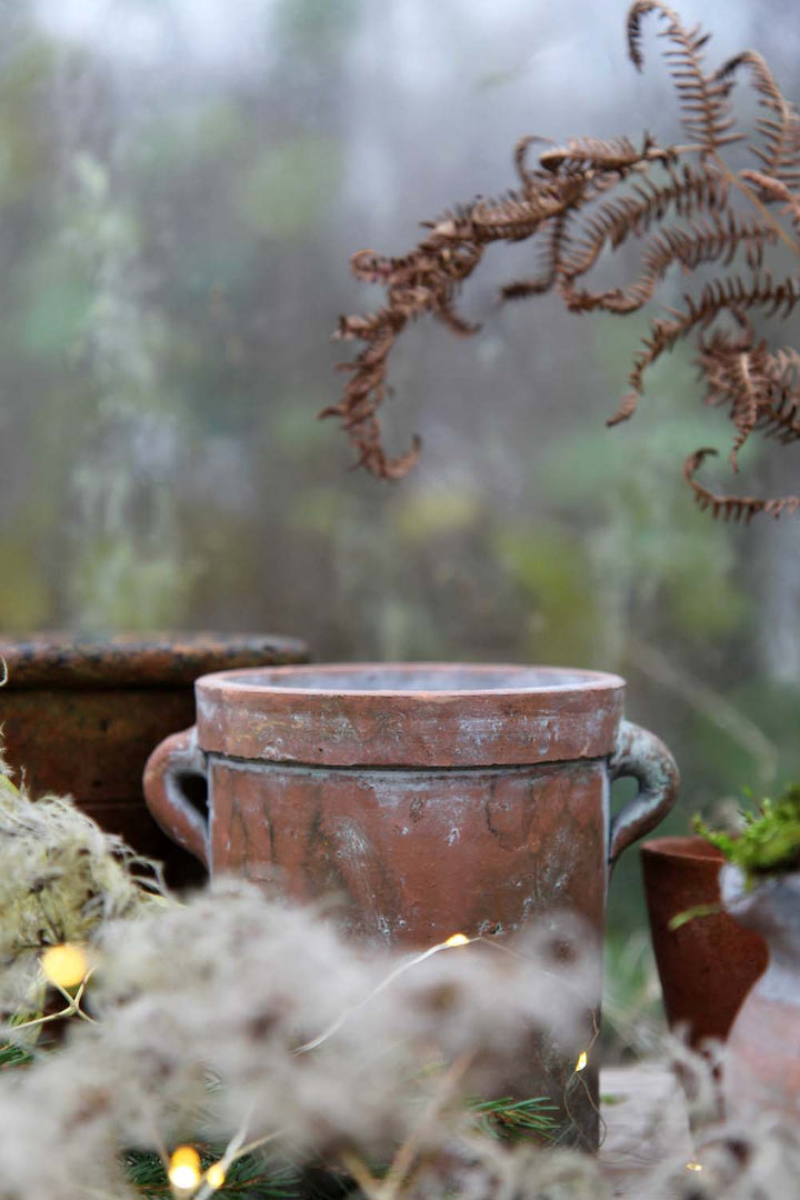 Vintage Shaped Pot with Handles