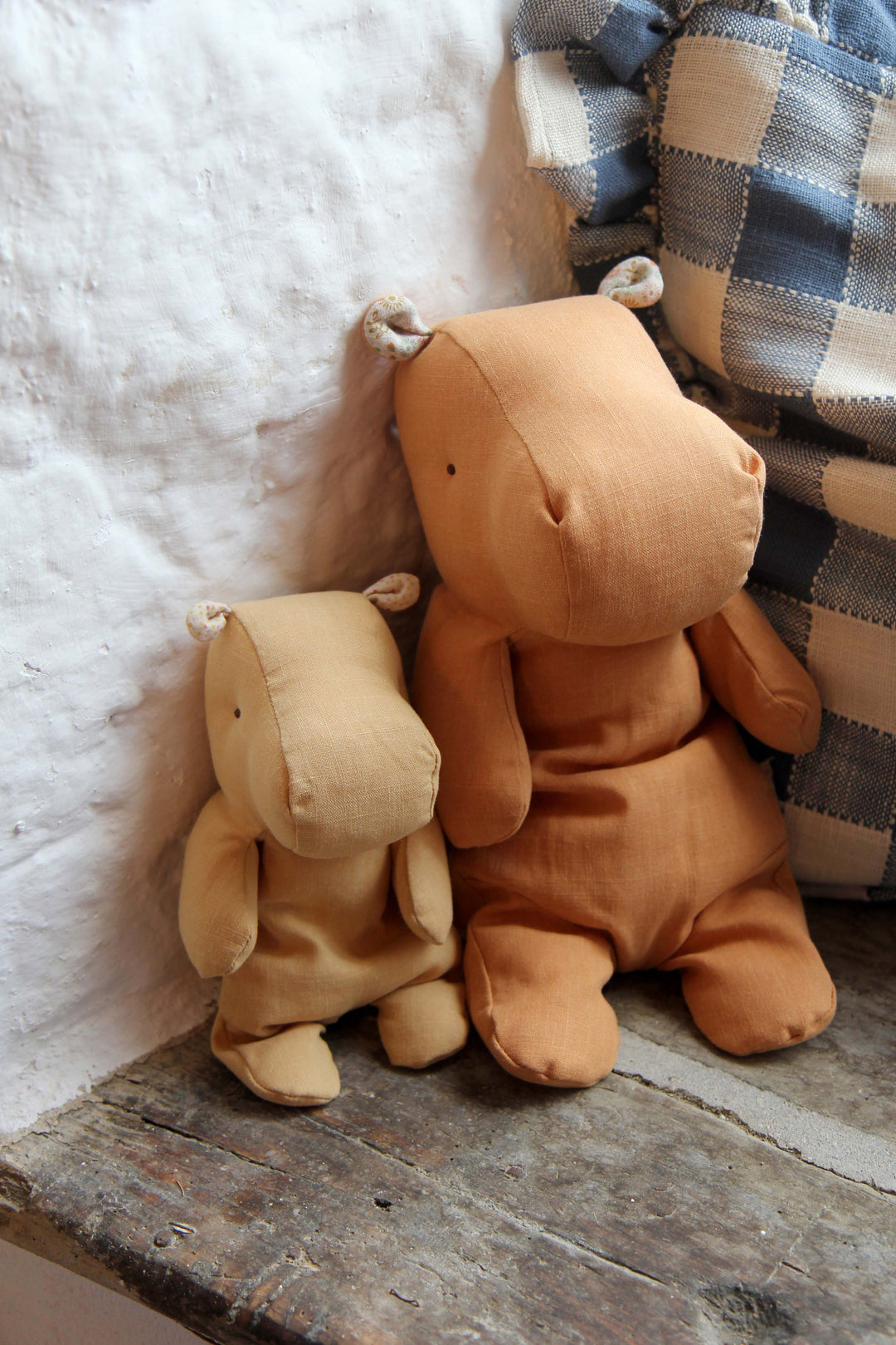 Safari Friends Hippo Small / Cream Yellow