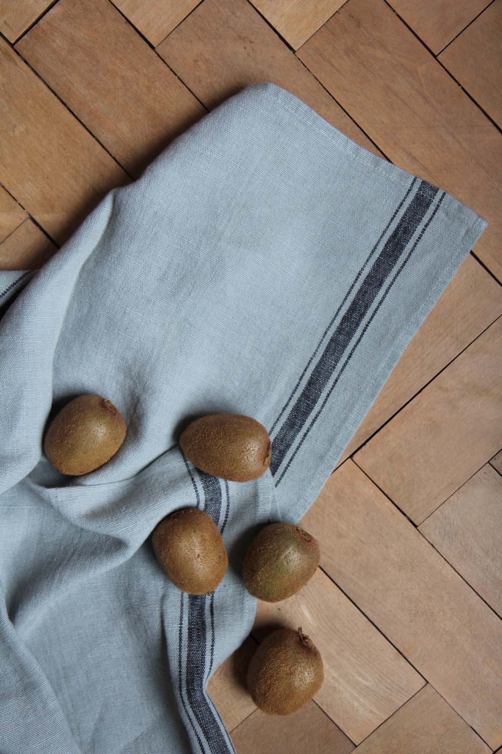 Striped Linen T-Towel / Lichen