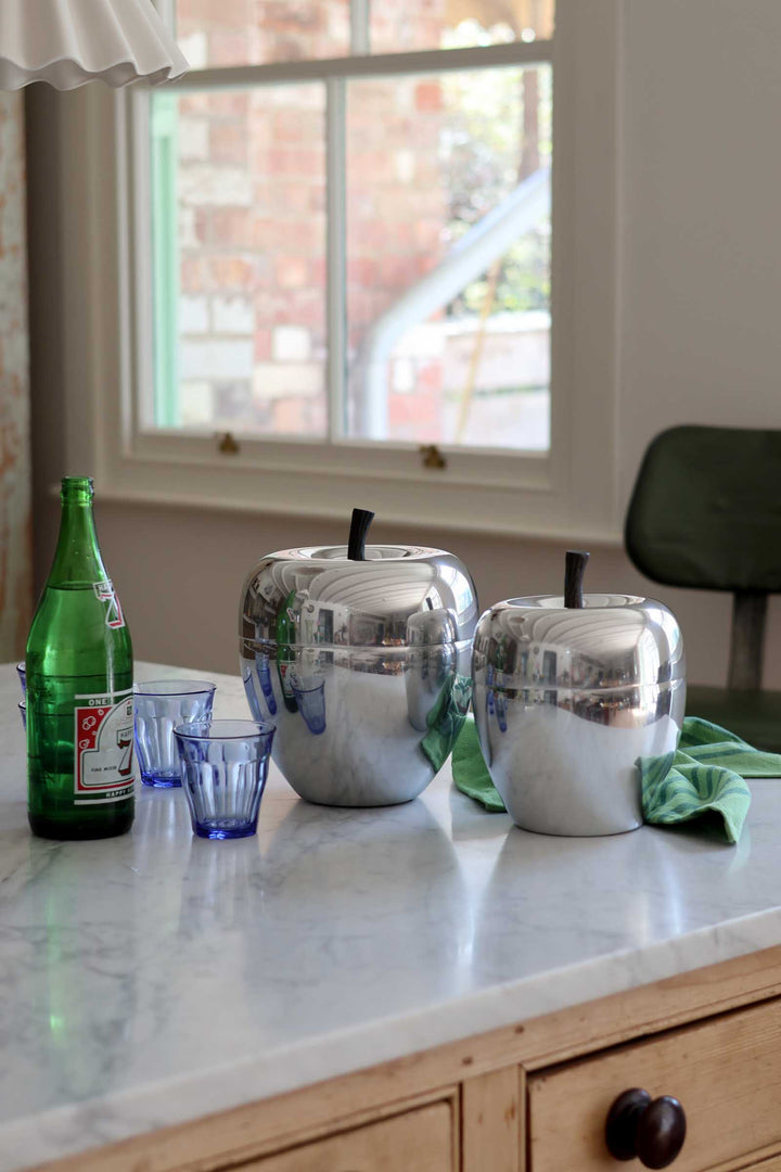 Apple Ice Bucket Lrg Silver