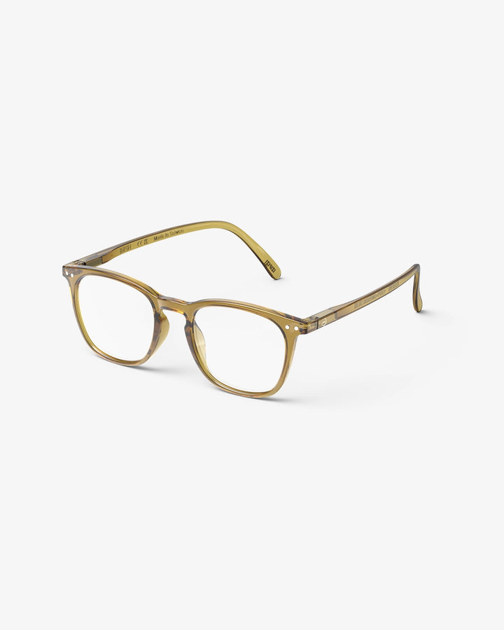 izipizi golden green reading glasses shape E