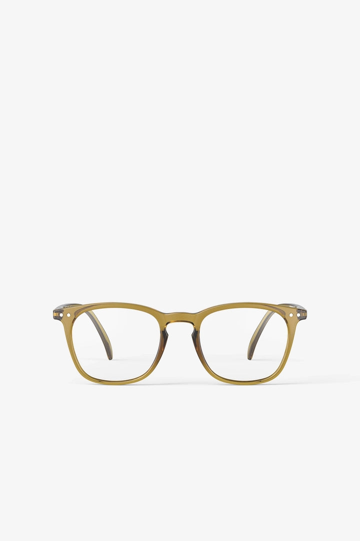 izipizi golden green reading glasses shape E