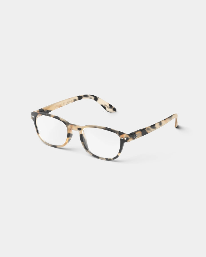 izipizi reading glasses shape B in light tortoise side