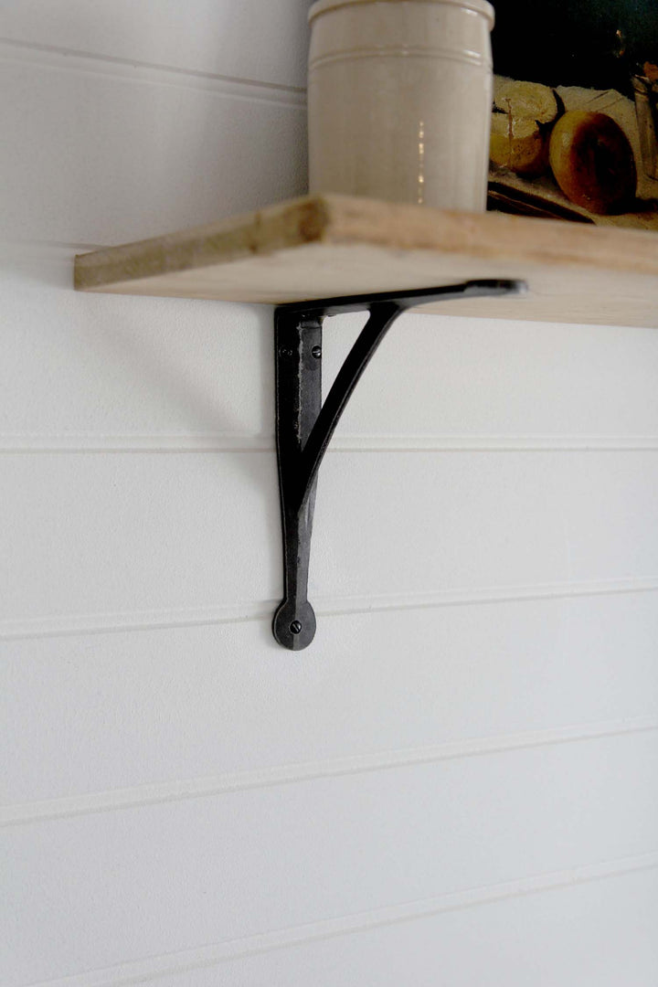 Iron Shelf Bracket / Gallows Penny Cast 8x8"
