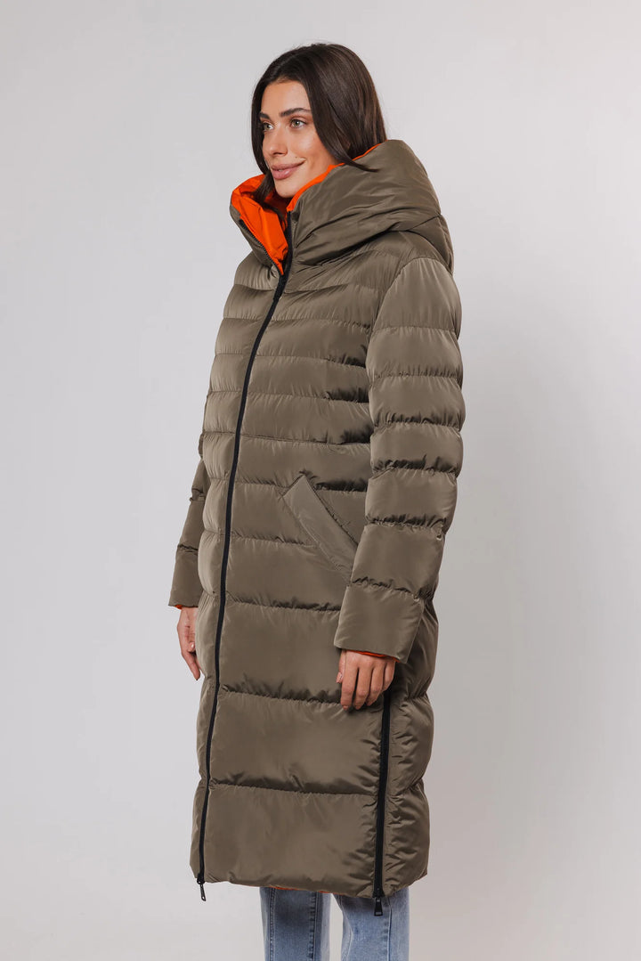 Reversible Long Padded Coat / Hunter & Tango