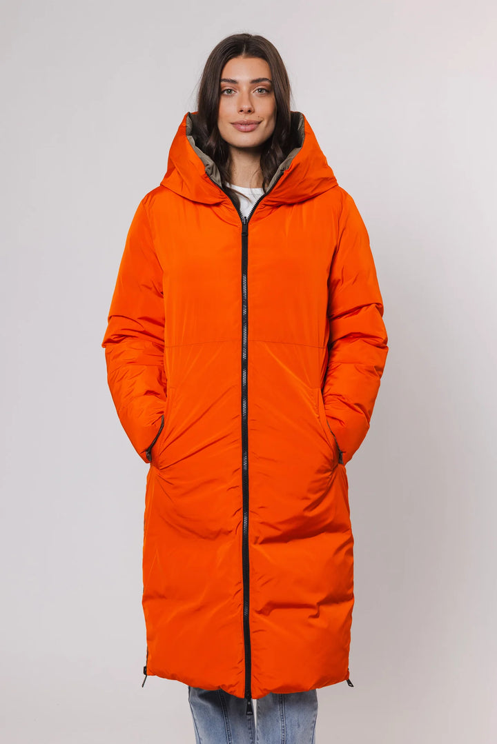 Reversible Long Padded Coat / Hunter & Tango