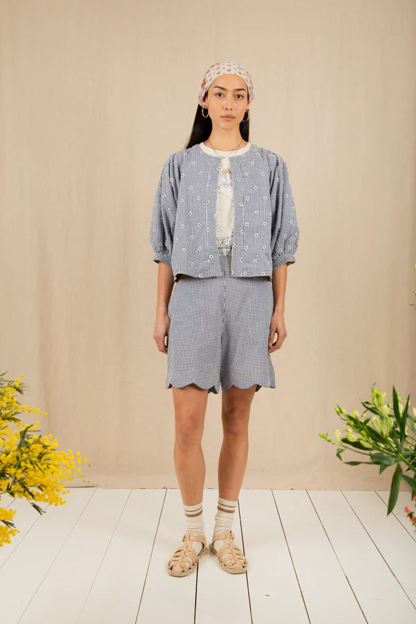 Mary Short / Navy Gingham