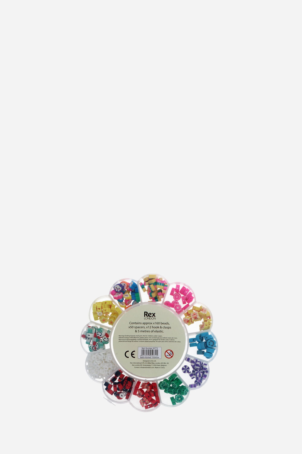 Colorful decorative bows in a circular arrangement on a white background with 'Rex' branding.