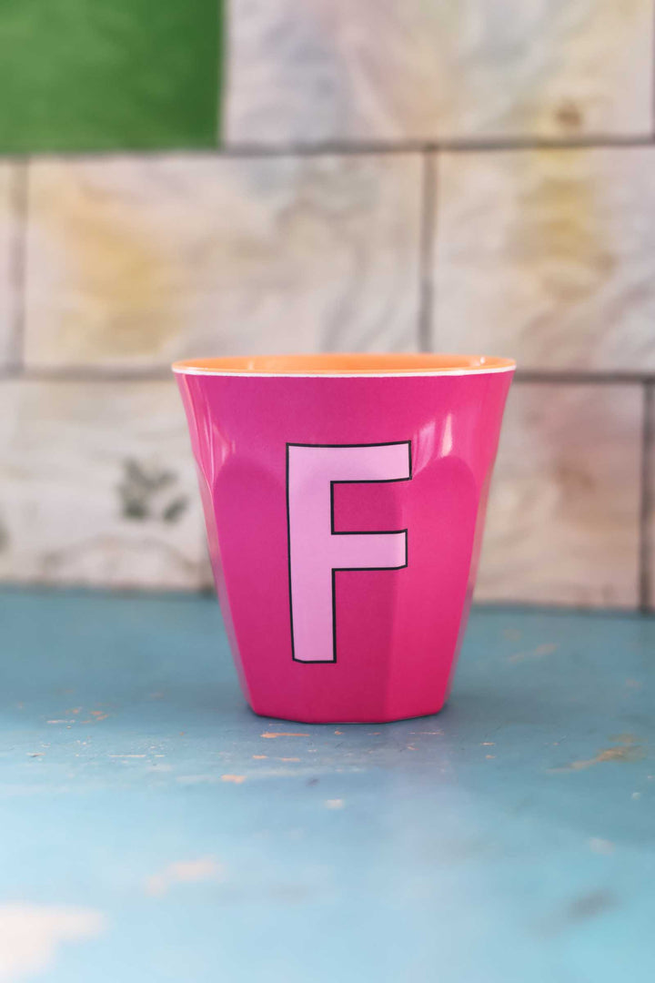 Melamine Cup / Letter F