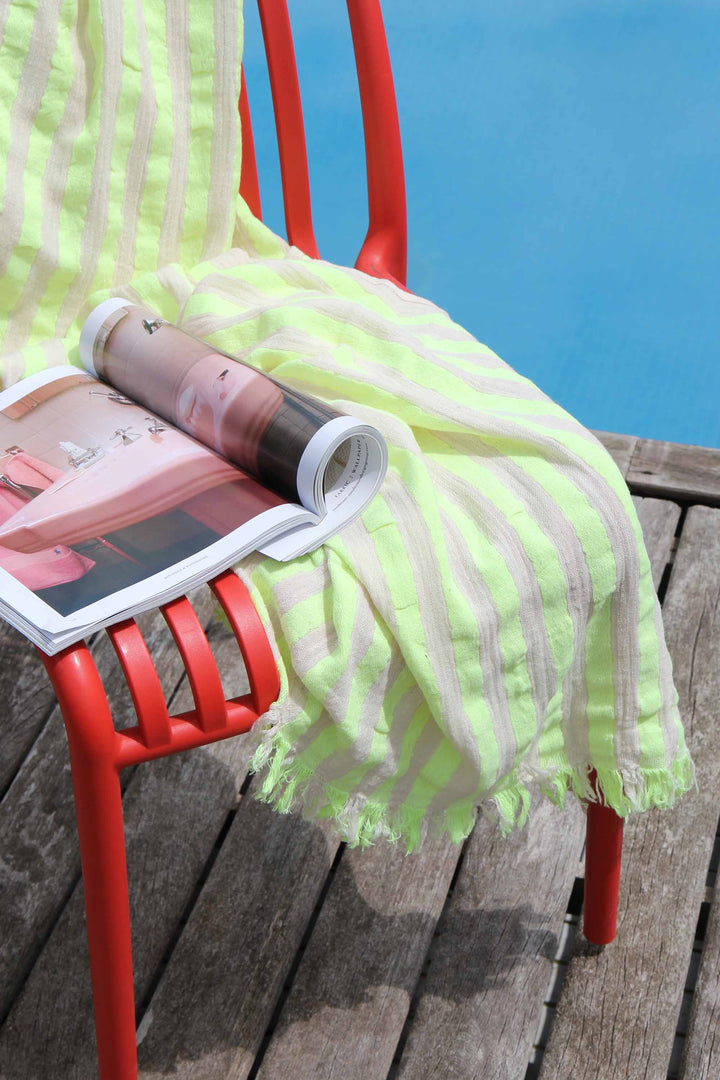 Melody Turkish Towel / Neon Yellow