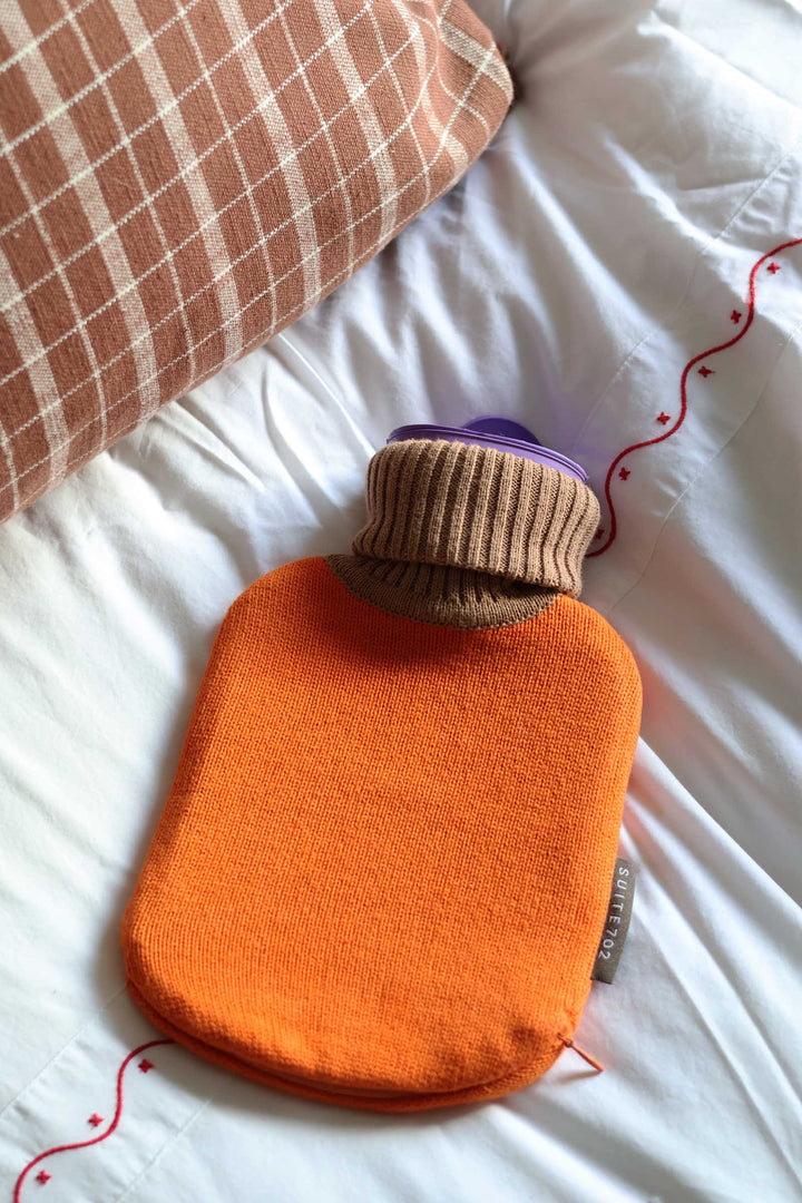 Mini Hot Water Bottle / Orange
