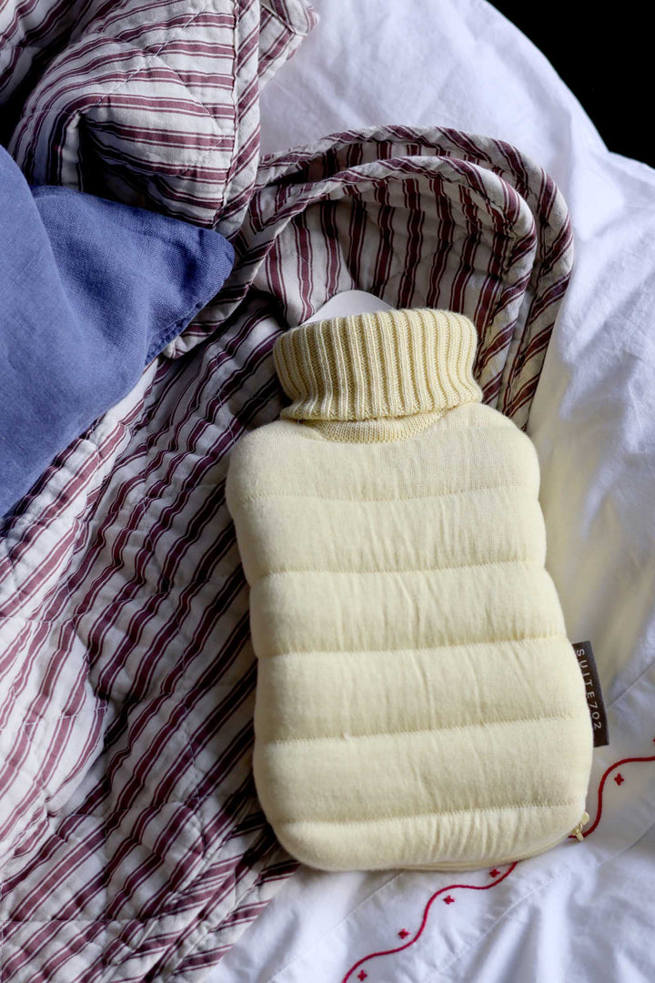 Mini Puffy Hot Water Bottle Butter / Yellow