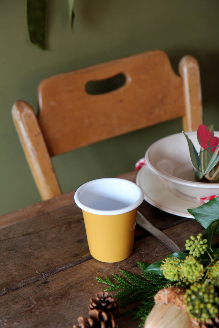 Mustard Enamel Tumbler
