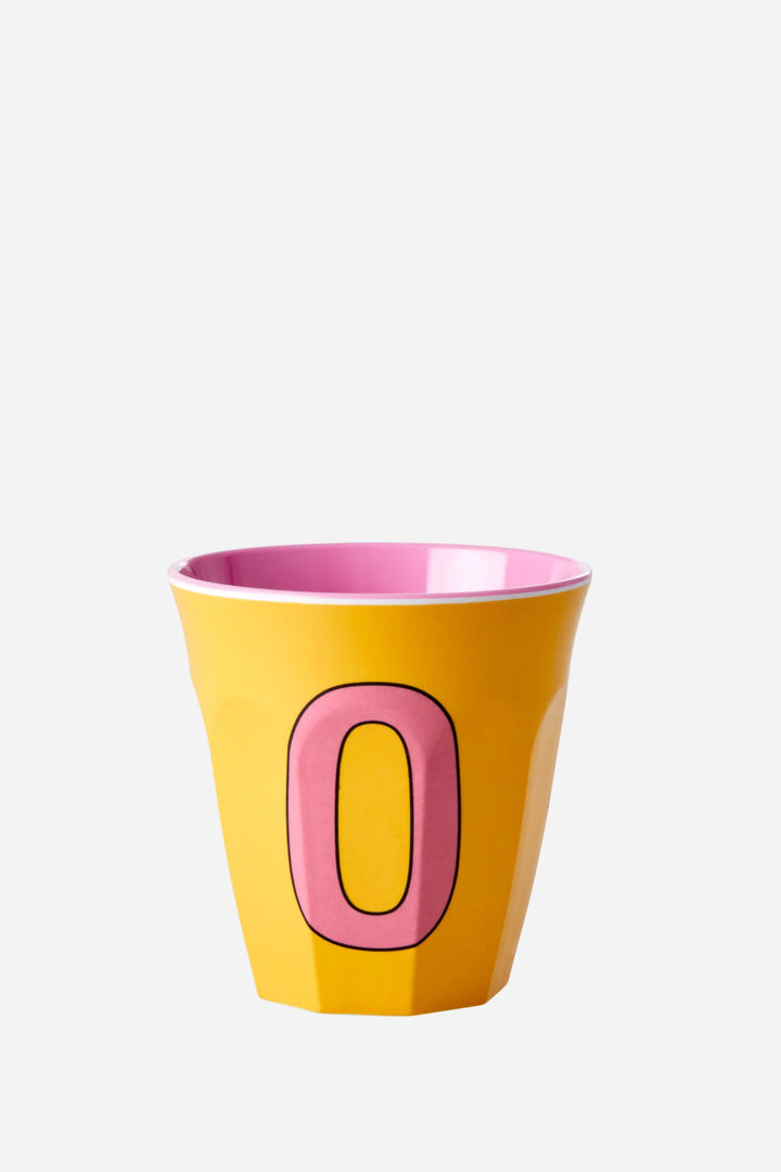 Melamine Cup / Letter O / Yellow