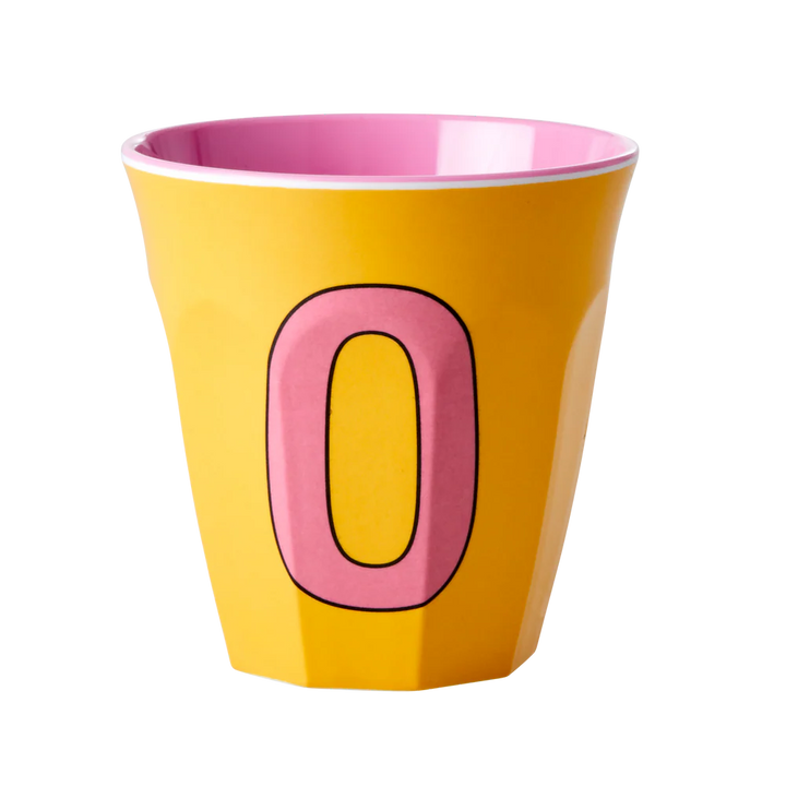 Melamine Cup / Letter O / Yellow