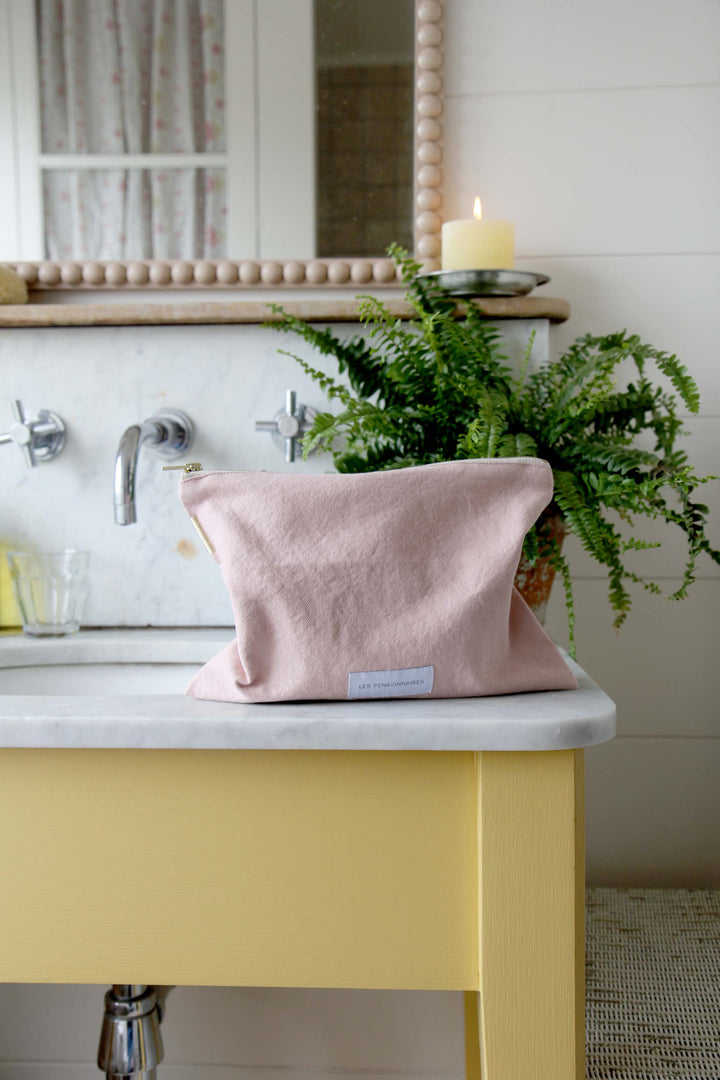 Organic Cotton Large Pouch / Delicate Pink