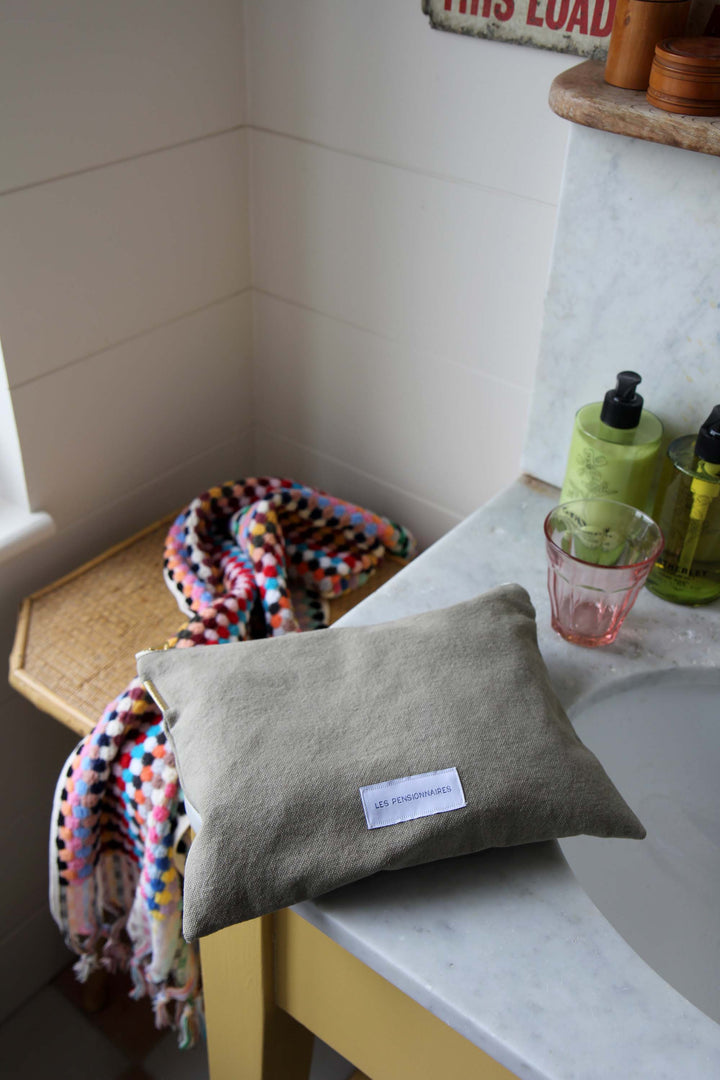 Organic Cotton Large Pouch / Linden Green