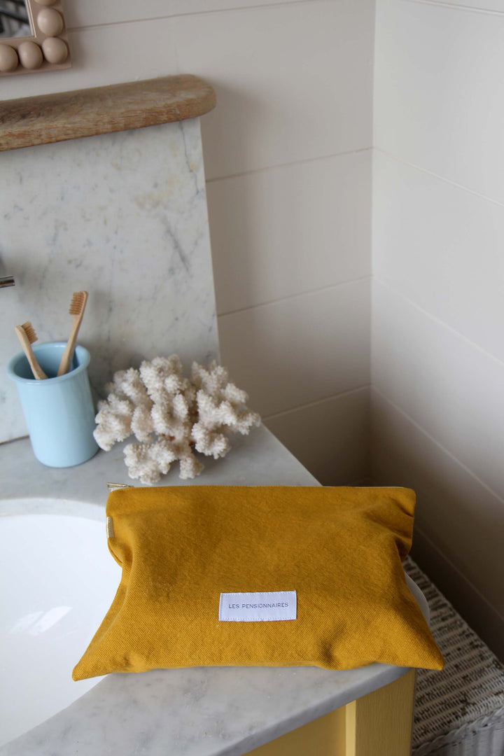 Organic Cotton Large Pouch / Safran