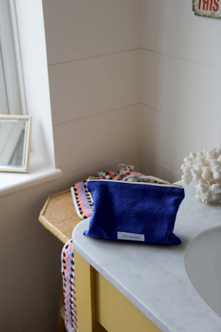Organic Cotton Small Pouch / Ultramarine Blue