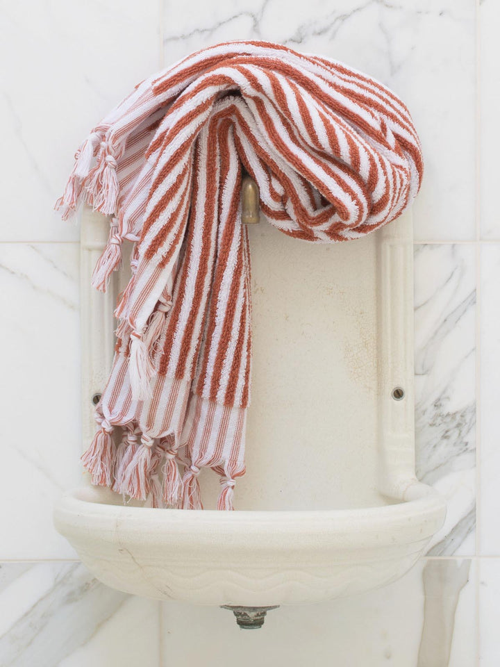 Striped Towel Copper / 100x45cm