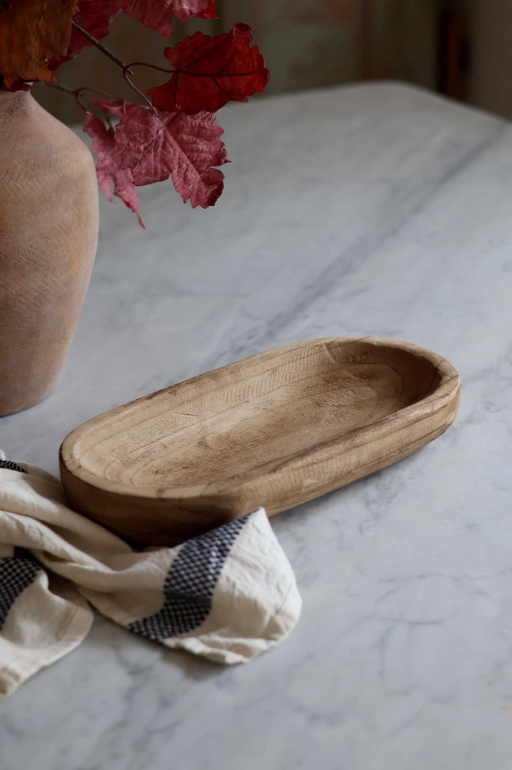 Oval Wooden Tray