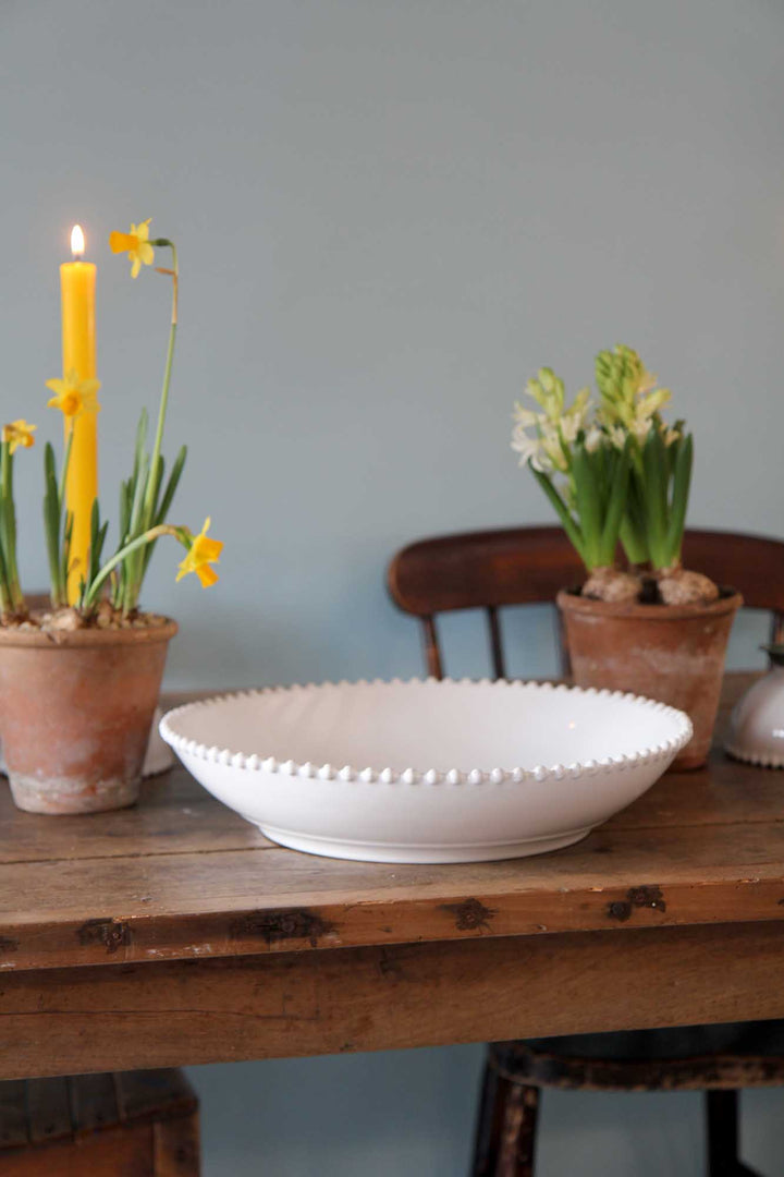 Pearl White Pasta /Serving Bowl 34cm