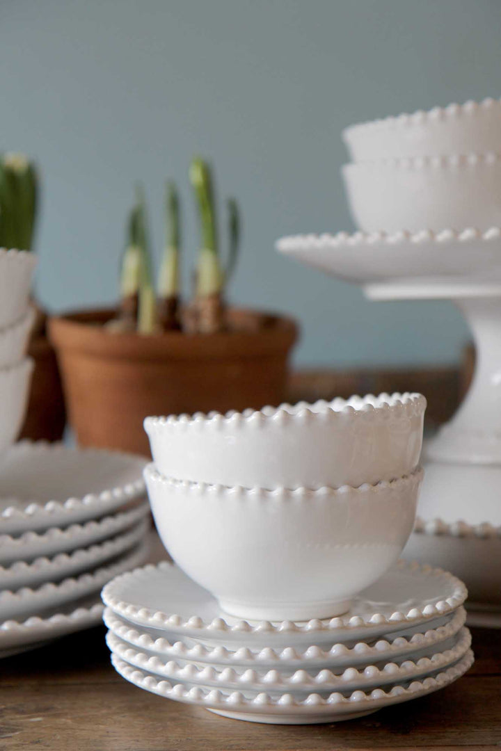 Pearl White Soup/Cereal Fruit Bowl 13cm