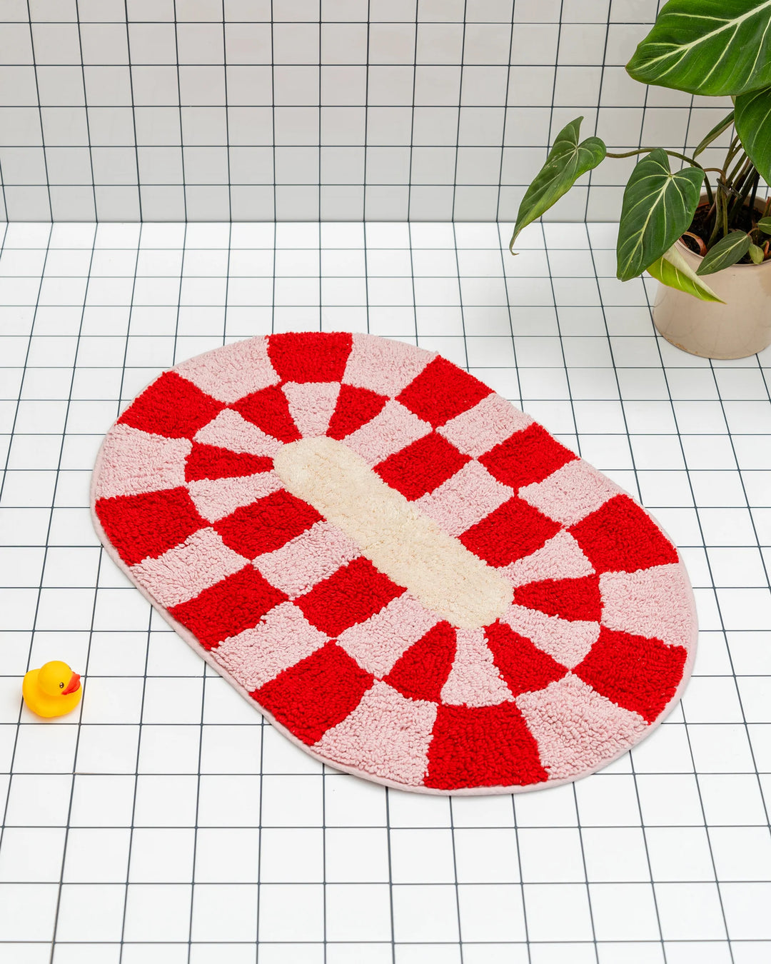Rita Bathmat / Red & Pink - Domestic Science Home