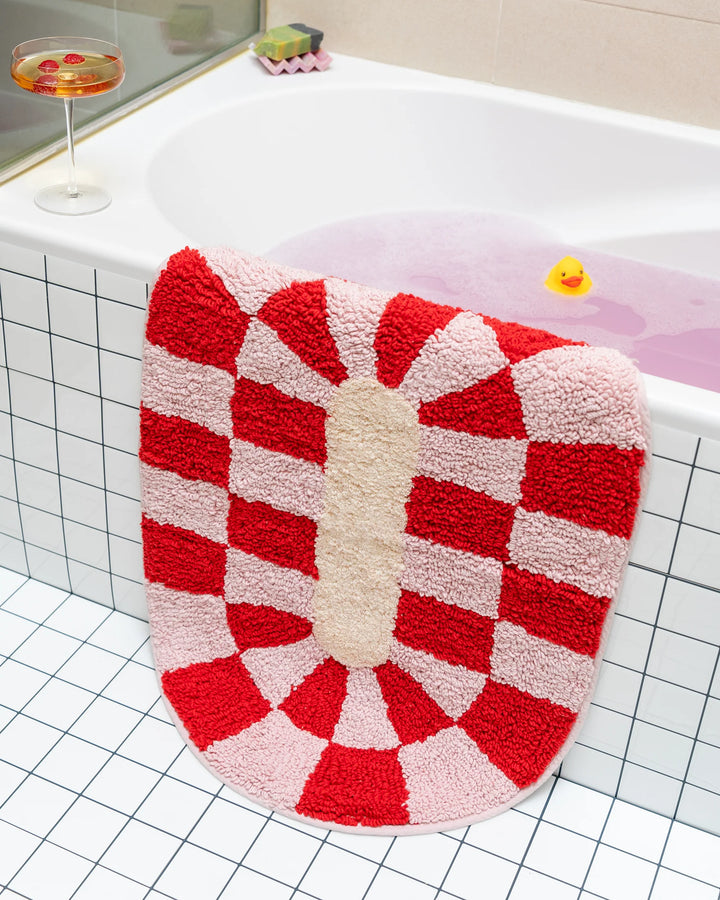 Rita Bathmat / Red & Pink - Domestic Science Home