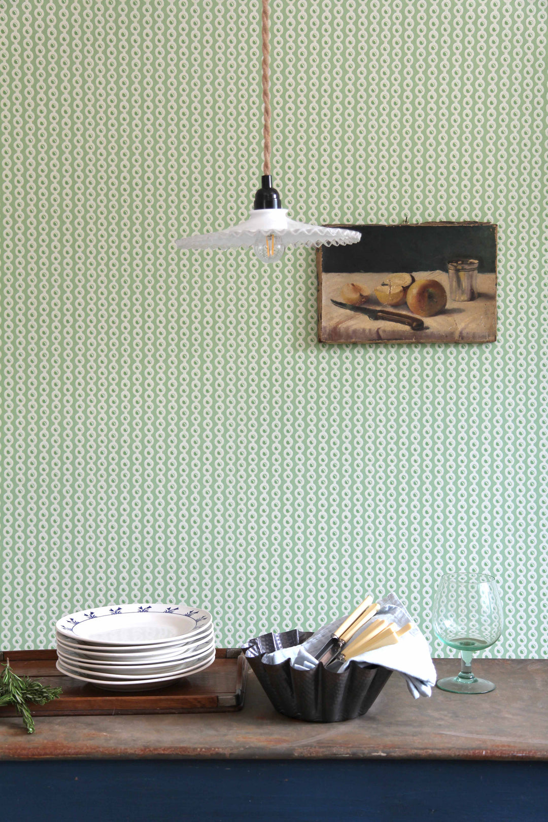 Wallpaper Deauville / Pistachio