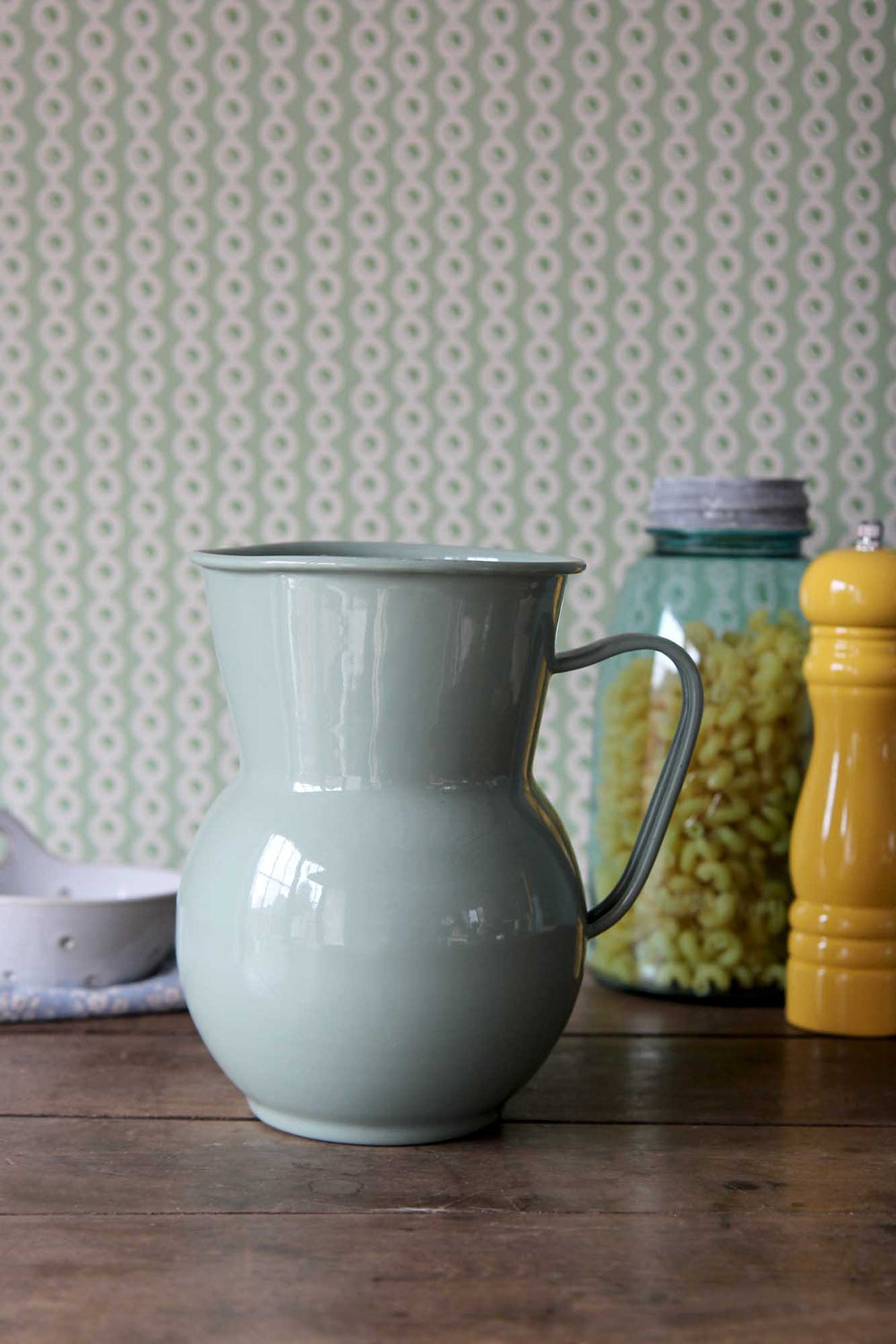 Pitcher / Enamel Green