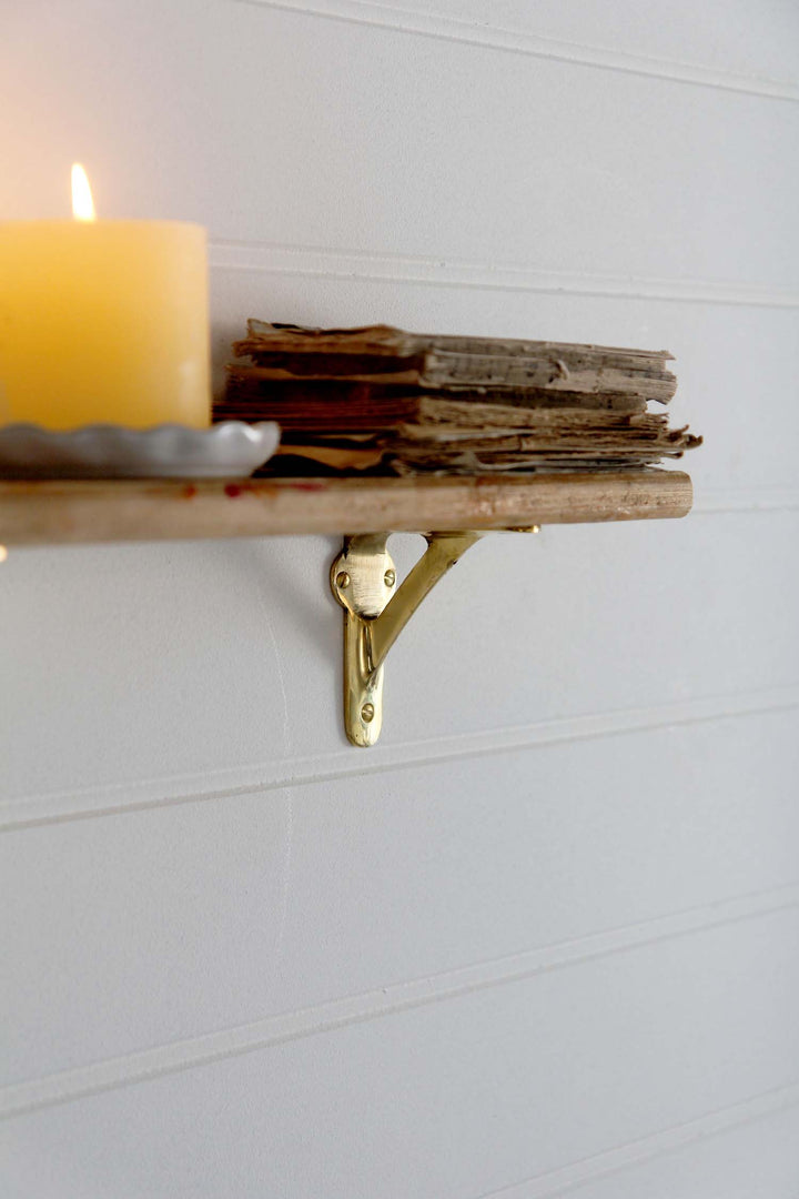 Polished Brass Bracket 3.5" x 3.5"