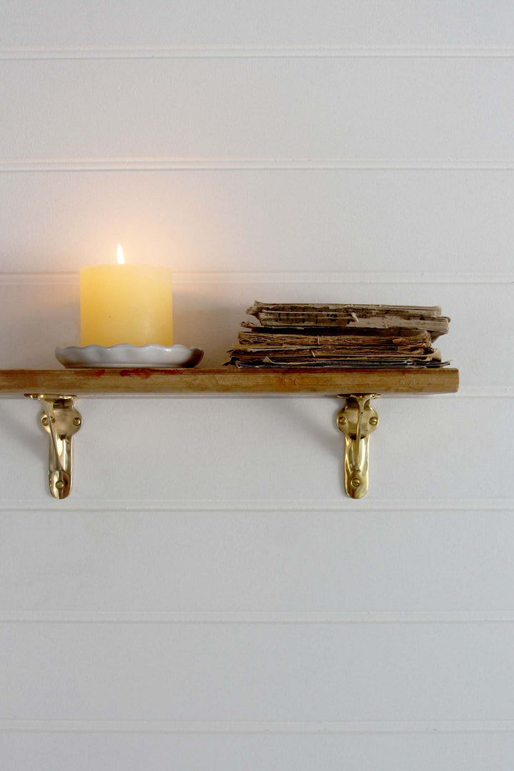 Polished Brass Bracket 3.5" x 3.5"