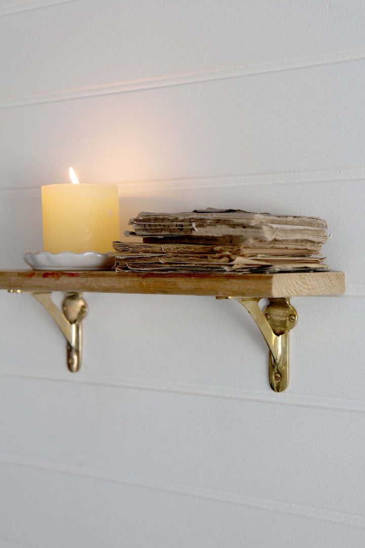 Polished Brass Bracket 3.5" x 3.5"