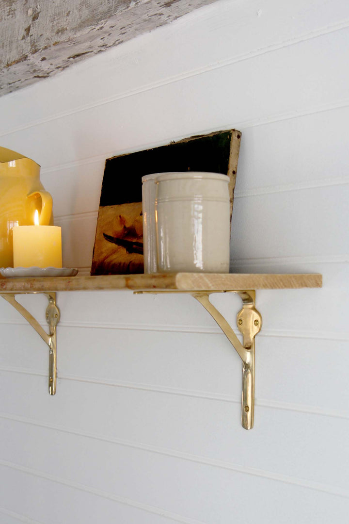 Polished Brass Bracket  8" x 8"