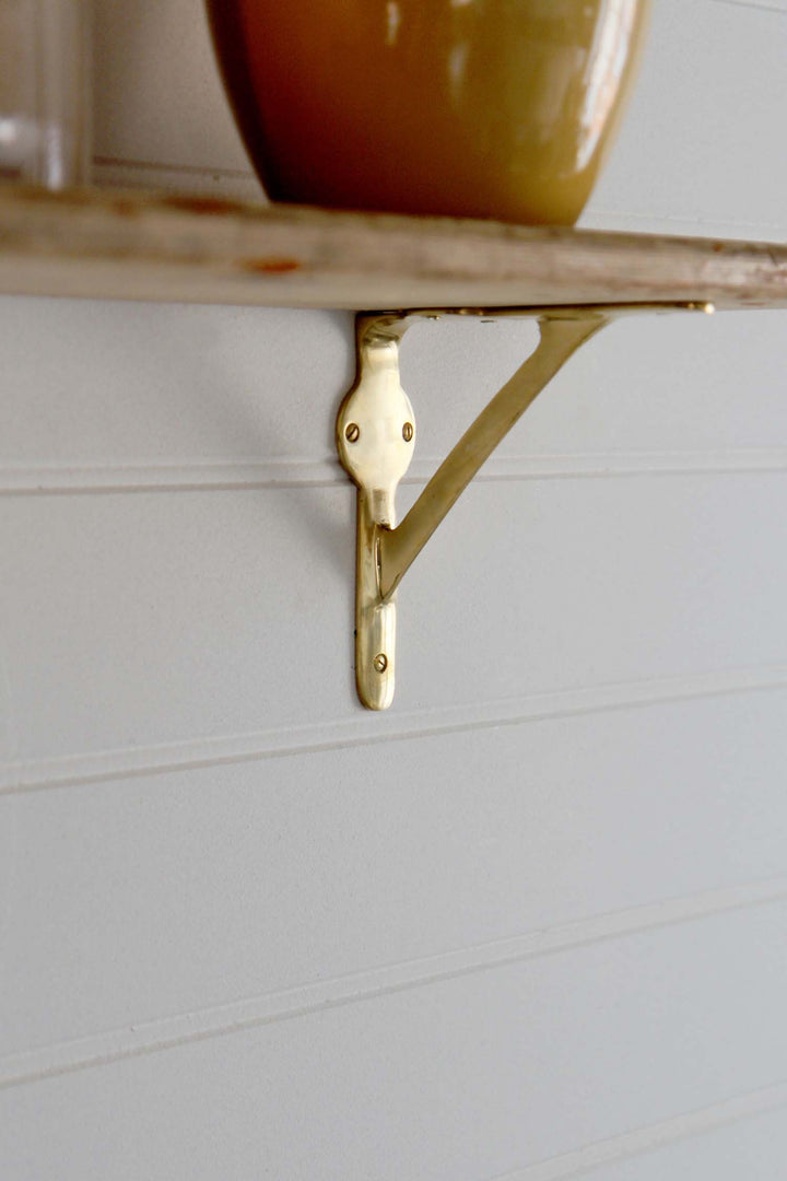 Polished Brass Bracket  6" x 6"