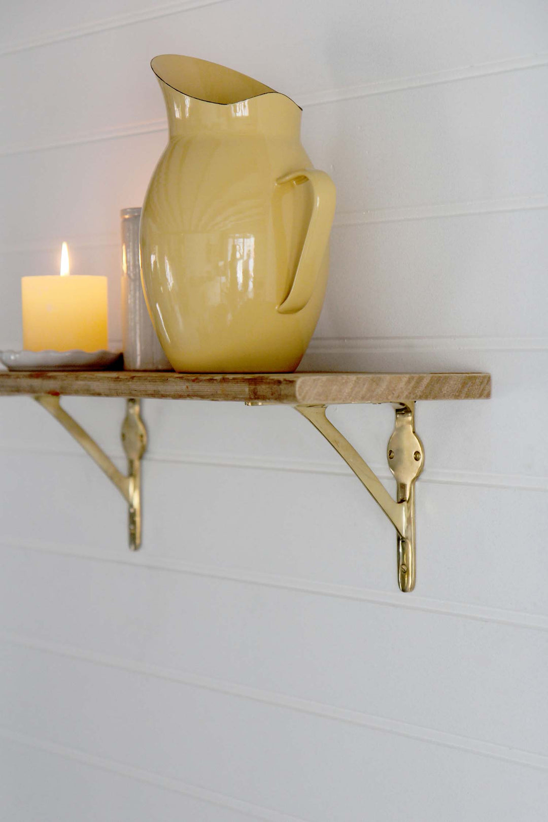 Polished Brass Bracket  6" x 6"