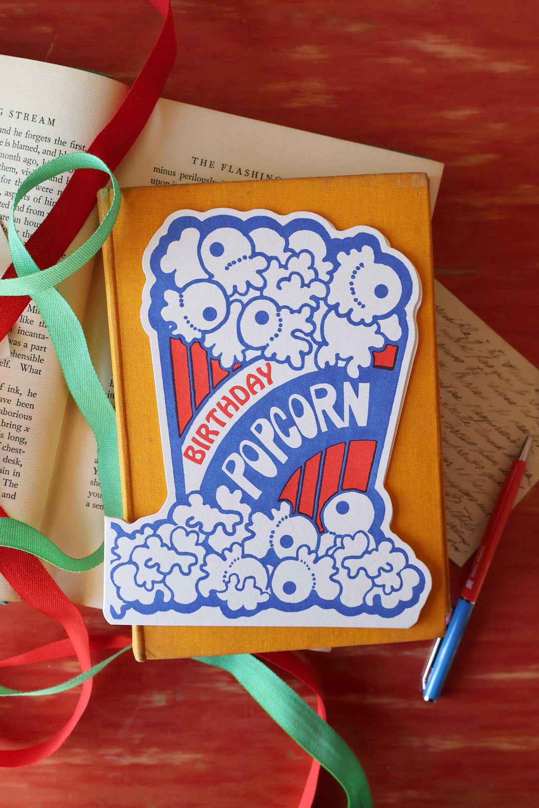 Popcorn Birthday Card