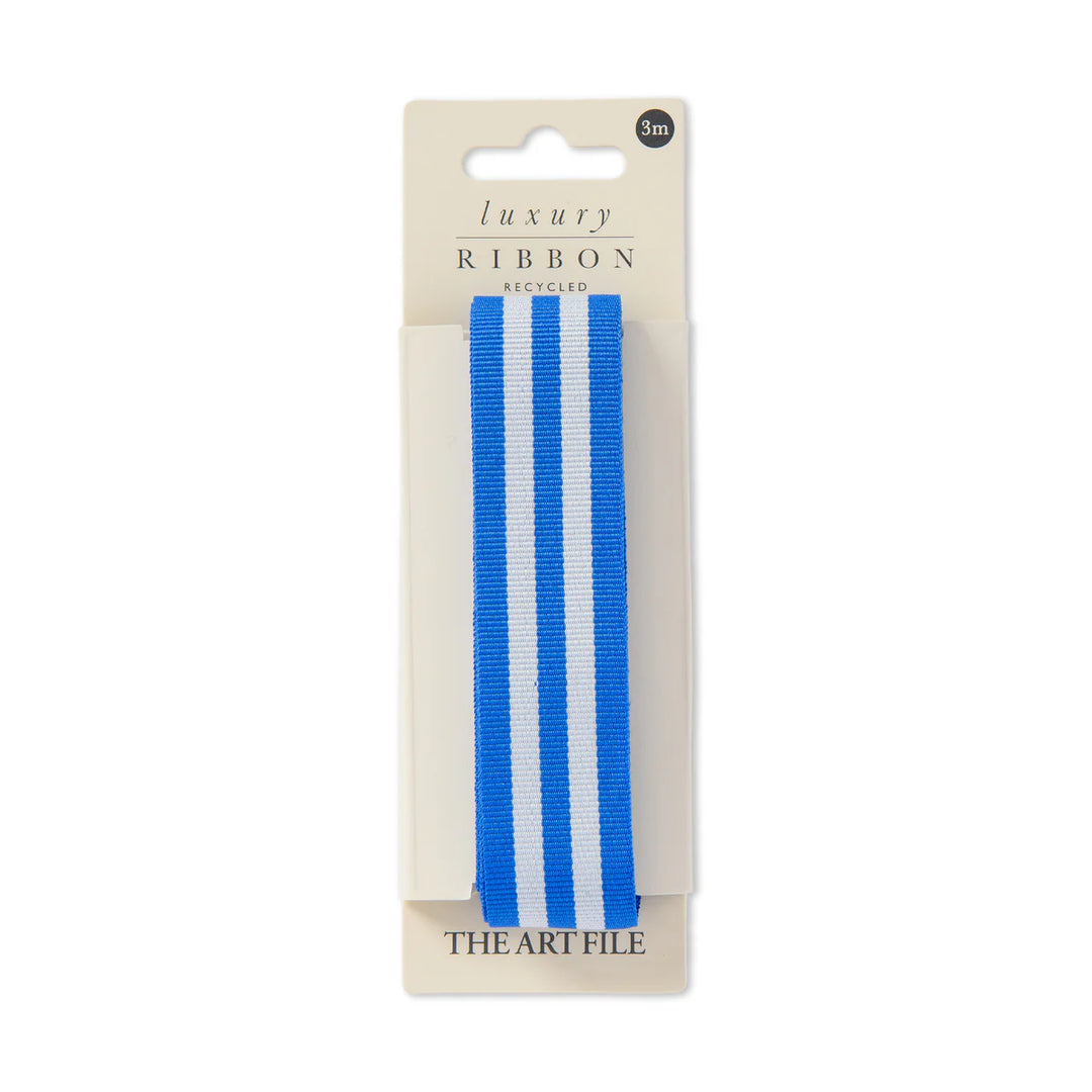 3M Luxury Ribbon Blueberry Stripe