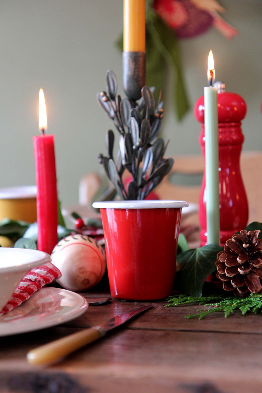 Red Enamel Tumbler
